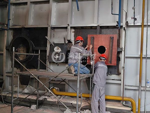 45噸雙室熔鋁爐燃燒器改造